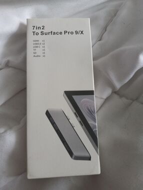 7-in-2 Surface Pro 9/X USB-C Hub Adapter - Silver